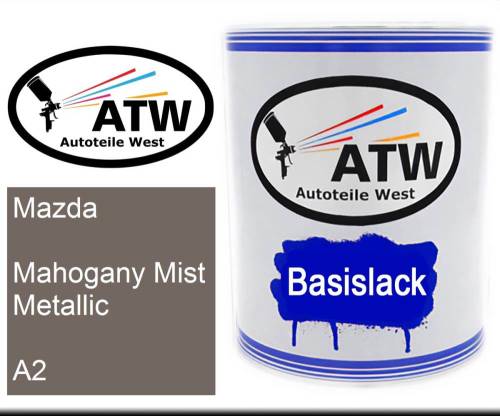 Mazda, Mahogany Mist Metallic, A2: 1L Lackdose, von ATW Autoteile West.